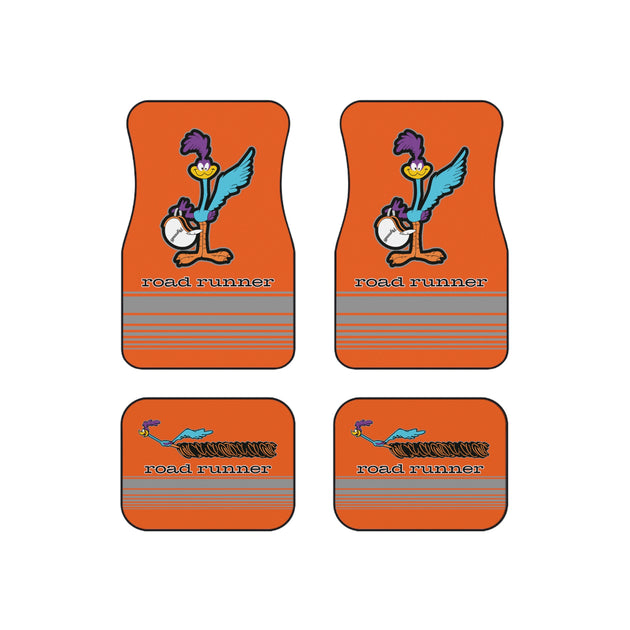 77 Plymouth Roadrunner Tribute Car Floor Mats (Set of 4) Orange