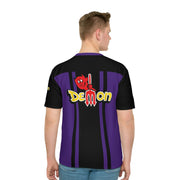 Demon Men's Loose T-shirt purple/black