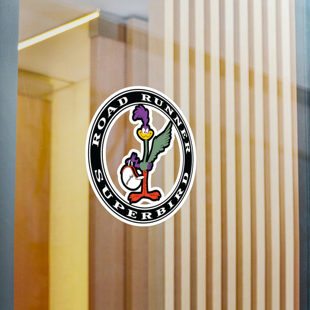 Road Runner SUPER Bird BEEP BEEP 4pcs Sticker V8 Decal Tuning Se022