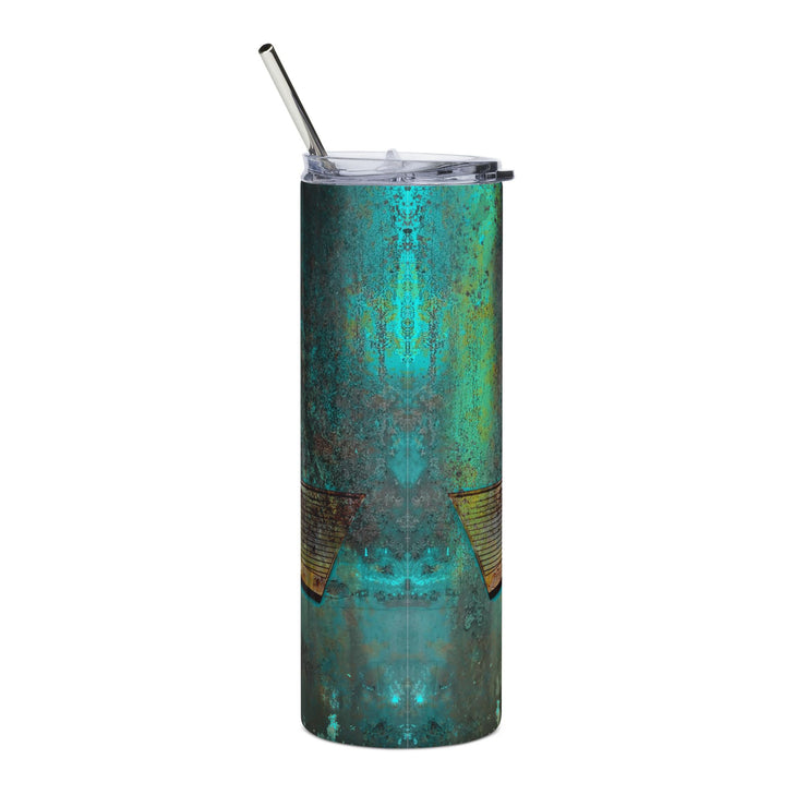 57 Chevy Tribute Skinny Matte Tumbler, 20oz Rusted Turquoise