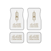 1985 1986 1987 Olds Oldsmobile 442 Car Floor Mats (set Of 4)  Gold/white