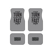 Go Faster Car Floor Mats (Set of 4) black / grey