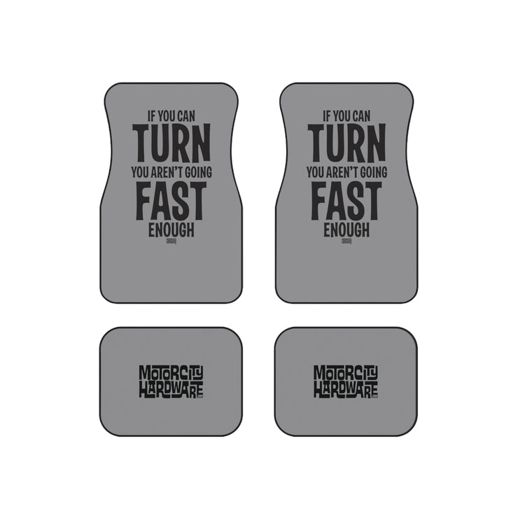 Go Faster Car Floor Mats (Set of 4) black / grey