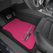 Pink Charger Tribute Car Floor Mats (Set of 4) pink