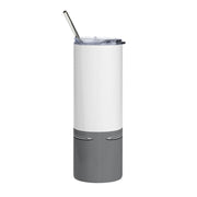1956 56 Bel Air Tribute 20 ounce Tumbler with Straw Grey/White