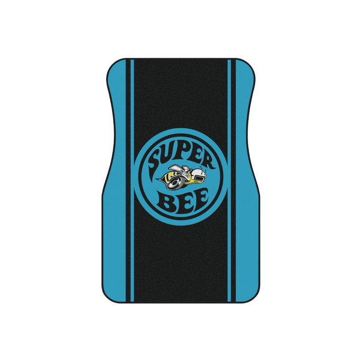 Super Bee Tribute Car Floor Mats (Set of 4) light blue