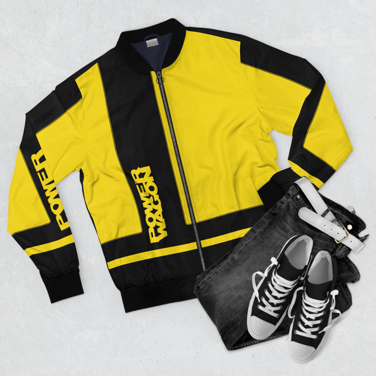 Mopar Power Wagon Truck Tribute Jacket Men's AOP Bomber Jacket  bright yellow/black