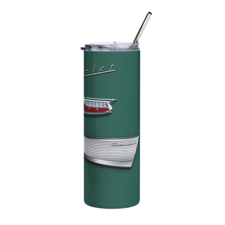 1957 57 Bel Air Tribute 20 ounce Tumbler with Straw Green