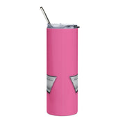 57 Chevy Tribute Skinny Matte Tumbler, 20oz pink