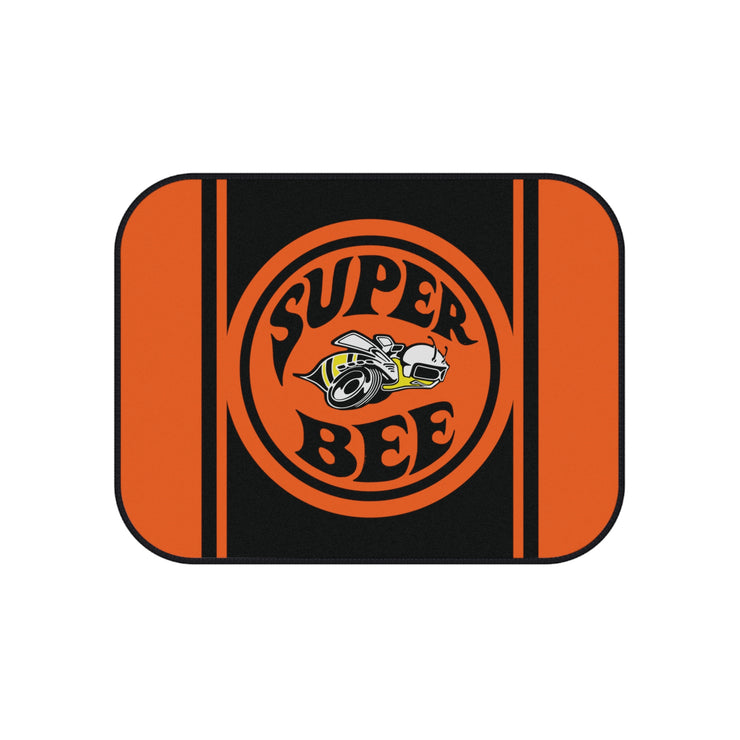 Super Bee Tribute Car Floor Mats (Set of 4) orange/black