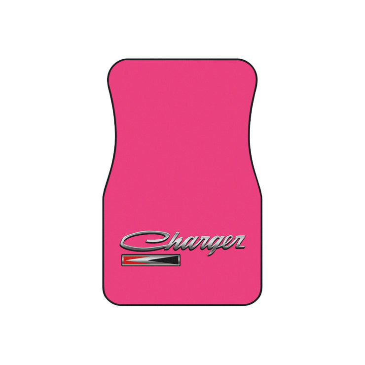 Pink Charger Tribute Car Floor Mats (Set of 4) pink