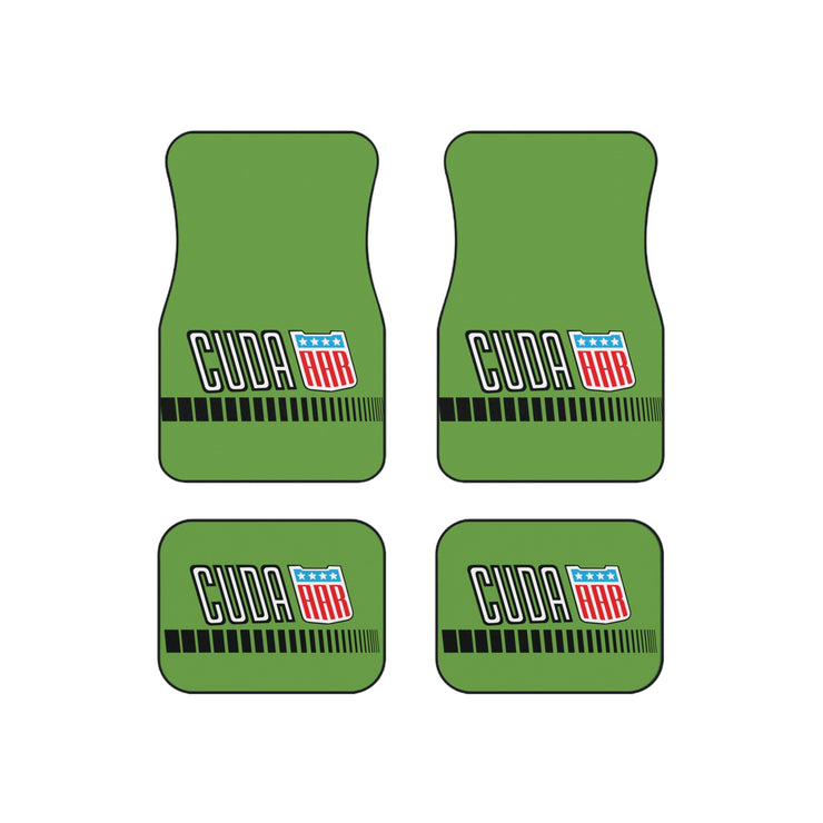 Plymouth Cuda Tribute Car Floor Mats (Set of 4) sublime green