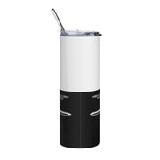 1955 55 Chevy Bel Air Tribute 20 ounce Tumbler with Straw Black/White