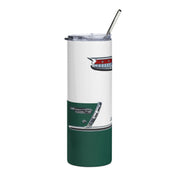 1955 55 Chevy Bel Air Tribute 20 ounce Tumbler with Straw Green/White
