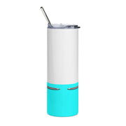 56 Chevy Tribute Skinny Matte Tumbler, 20oz Light Turquoise