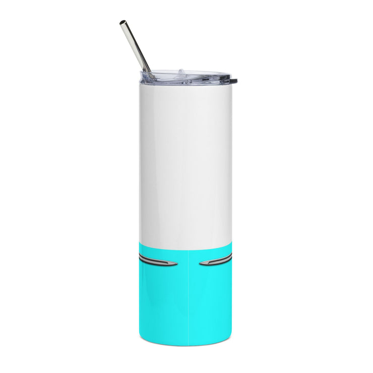 56 Chevy Tribute Skinny Matte Tumbler, 20oz Light Turquoise
