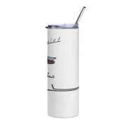 1956 56 Bel Air Tribute 20 ounce Tumbler with Straw White/White