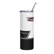1955 55 Chevy Bel Air Tribute 20 ounce Tumbler with Straw Black/White
