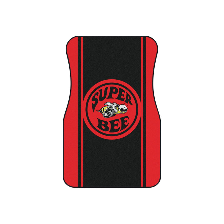 Super Bee Tribute Car Floor Mats (Set of 4) red