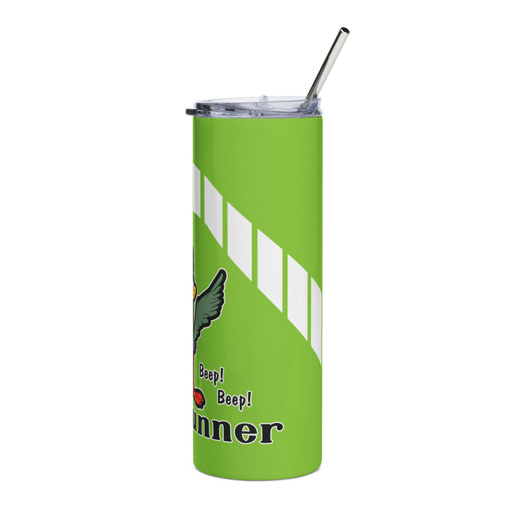 1971 1972 Plymouth Roadrunner Tribute Skinny Matte Tumbler, 20oz Sublime Green