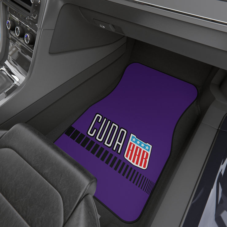 Plymouth Cuda Tribute Car Floor Mats (Set of 4) Purple