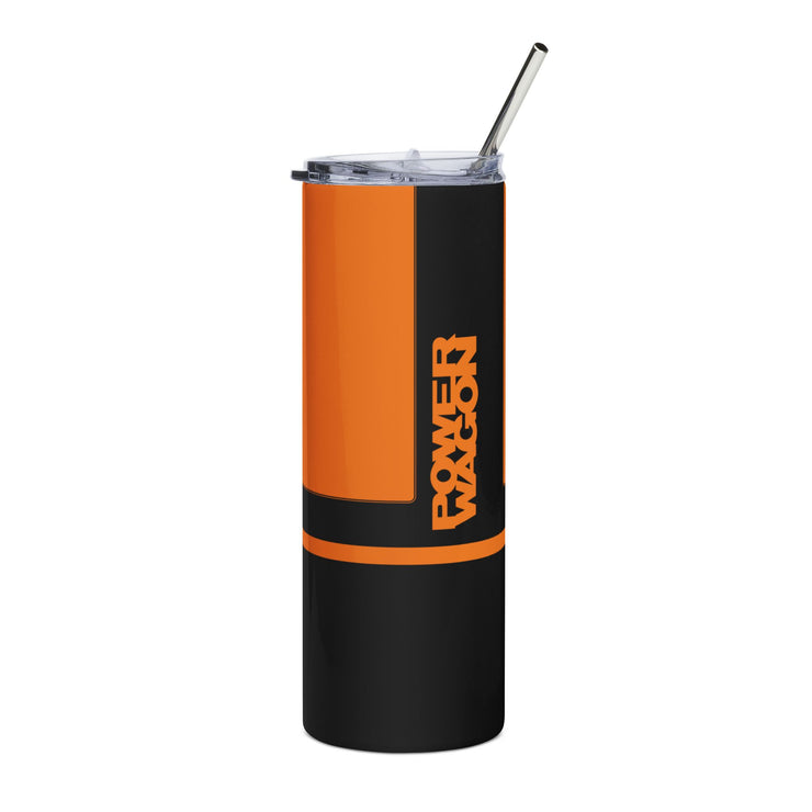 Power Wagon Tribute Skinny Matte Tumbler, 20oz Orange
