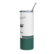 1956 56 Bel Air Tribute 20 ounce Tumbler with Straw Green/White