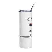 1956 56 Bel Air Tribute 20 ounce Tumbler with Straw White/White