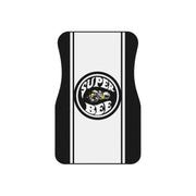 Super Bee Tribute Car Floor Mats (Set of 4) black / white