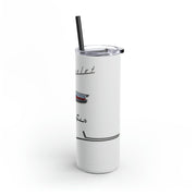 56 Chevy Tribute Skinny Matte Tumbler, 20oz White