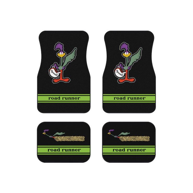 Plymouth Roadrunner Tribute Car Floor Mats (Set of 4) Green Stripe