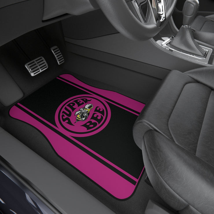 Super Bee Tribute Car Floor Mats (Set of 4) pink