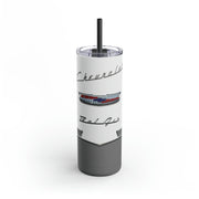 56 Chevy Tribute Skinny Matte Tumbler, 20oz Grey