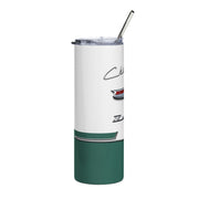 1956 56 Bel Air Tribute 20 ounce Tumbler with Straw Green/White