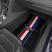 USA Mustang Tribute Car Floor Mats (Set of 4) black