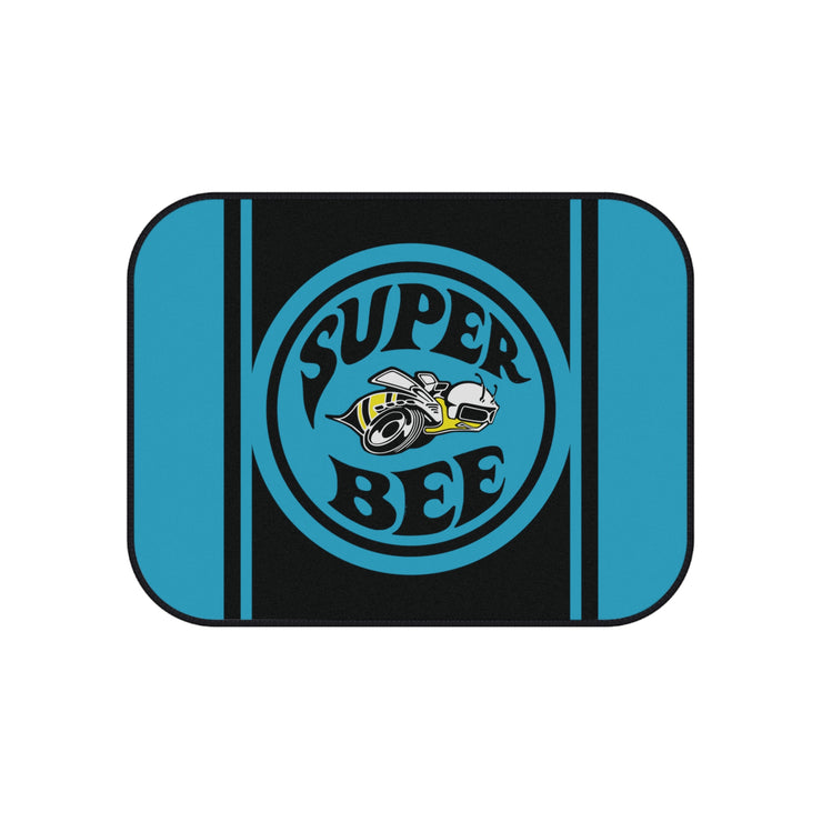 Super Bee Tribute Car Floor Mats (Set of 4) light blue