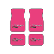 Pink Charger Tribute Car Floor Mats (Set of 4) pink