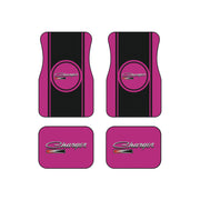 Pink Charger Black Stripe Tribute Car Floor Mats (Set of 4)