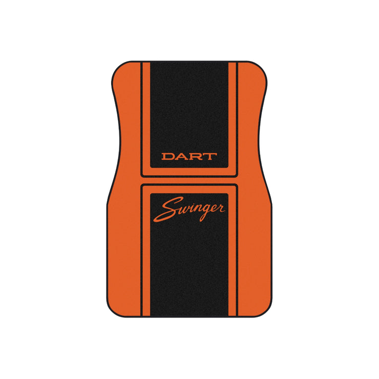 Dart Swinger Tribute Car Floor Mats (Set of 4) orange