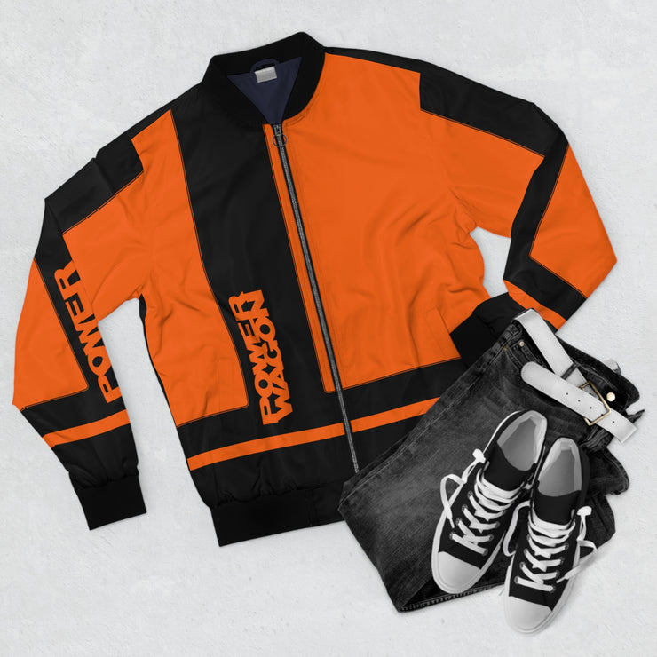 Mopar Power Wagon Truck Tribute Jacket Men's AOP Bomber Jacket orange/black