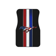 USA Mustang Tribute Car Floor Mats (Set of 4) black