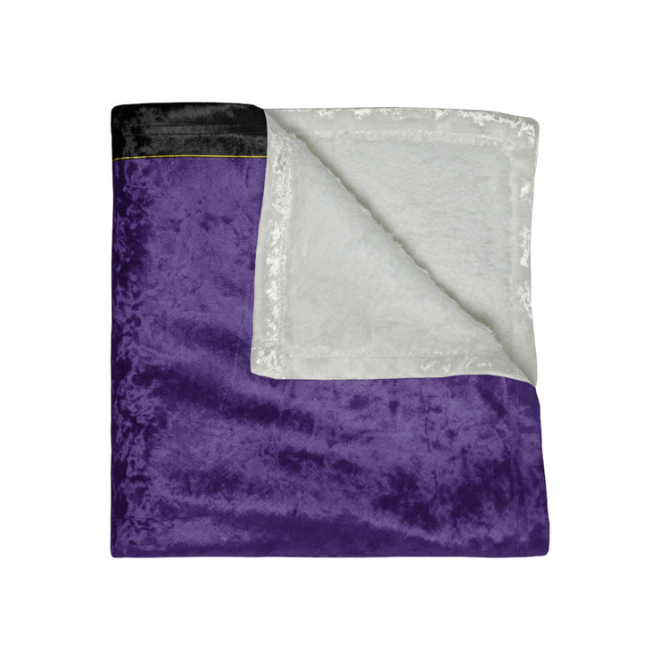 Power Wagon Tribute Crushed Velvet Blanket in purple/black