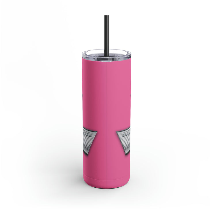 57 Chevy Tribute Skinny Matte Tumbler, 20oz pink