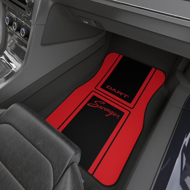 Dart Swinger Tribute Car Floor Mats (Set of 4) red