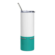 56 Chevy Tribute Skinny Matte Tumbler, 20oz Dark Turquoise
