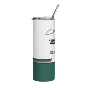 56 Chevy Tribute Skinny Matte Tumbler, 20oz Dark Green