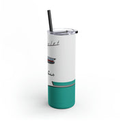 56 Chevy Tribute Skinny Matte Tumbler, 20oz Dark Turquoise