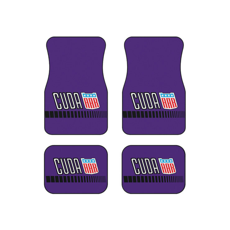 Plymouth Cuda Tribute Car Floor Mats (Set of 4) Purple