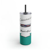 56 Chevy Tribute Skinny Matte Tumbler, 20oz Dark Turquoise