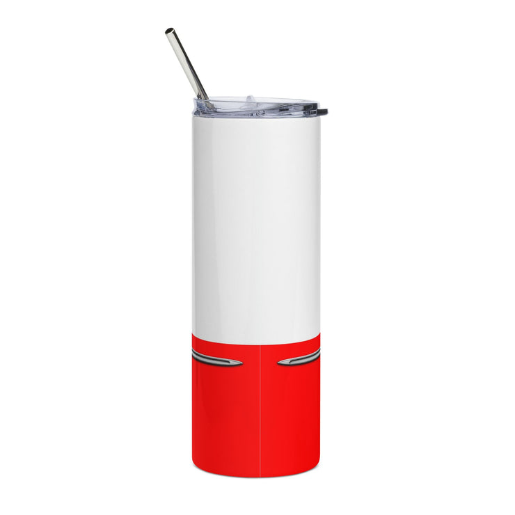 1956 56 Bel Air Tribute 20 ounce Tumbler with Straw Red/White